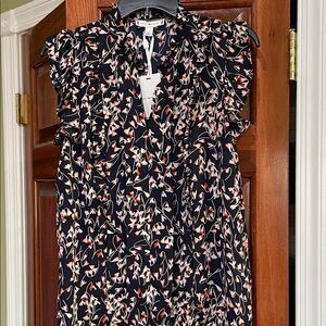 Tommy Hilfger Floral Ruffle Sleeve Top